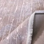 فرش وینتیج طرح آجری رنگ بژ 440 شانه کد 42023B - فرشخونه