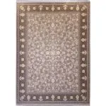 فرش طلاکوب افشان طرح افرا گل برجسته 1200 شانه کد 731414 نقره ای