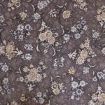 فرش افشان طلاکوب طرح الهه 1200 شانه گل برجسته طوسی کد 73231 - Image 15