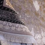 فرش طلاکوب وینتیج کد 732922 گل برجسته 1200 شانه - Image 5