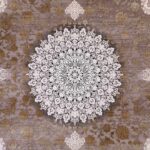فرش طلاکوب وینتیج کد 732922 گل برجسته 1200 شانه - Image 6