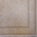 فرش طلاکوب افشان طرح آرتا کرم 1200 شانه گل برجسته کد 73351 - Image 9