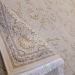 فرش طلاکوب افشان طرح آرتا کرم 1200 شانه گل برجسته کد 73351 - Image 12