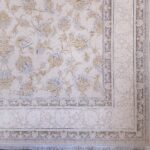 فرش افشان طلاکوب کرم طرح ایپک 1200 شانه گل برجسته کد 734112 - Image 13