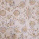 فرش افشان طلاکوب کرم طرح ایپک 1200 شانه گل برجسته کد 734112 - Image 16