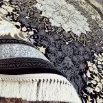 فرش طلاکوب طرح تندیس 700 شانه تراکم 2100 کد 1178 رنگ سرمه ای - فرشخونه