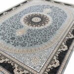 فرش طلاکوب طرح هستی 700 شانه تراکم 2100 غیر برجسته کد 1179 رنگ نقره ای - فرشخونه
