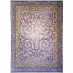 فرش طلاکوب طرح آریا 1200 شانه گل برجسته کد 2801