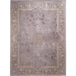 فرش طلاکوب طرح آرتمیس نسکافه ای 1200 شانه گل برجسته کد 2807