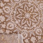 فرش طلاکوب طرح سرامیکی 1200 شانه گل برجسته کد 1022 - Image 4