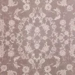 فرش طلاکوب افشان طرح شاهان 1200 شانه گل برجسته وینتیج کد 1042 رنگ خاکستری