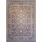 فرش طلاکوب طرح نقره‌کوب 1200 شانه گل برجسته کد 2900