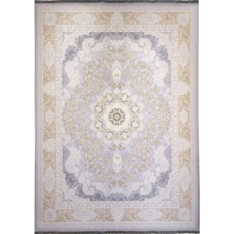فرش طلاکوب طرح الیسا 1200 شانه گل برجسته کد 2901