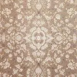 فرش طلاکوب افشان طرح معجزه 1200 شانه گل برجسته کد 2905 - رنگ نسکافه ای
