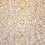 فرش طلاکوب افشان طرح معجزه 1200 شانه گل برجسته کد 2905 - رنگ نقره ای سیلور