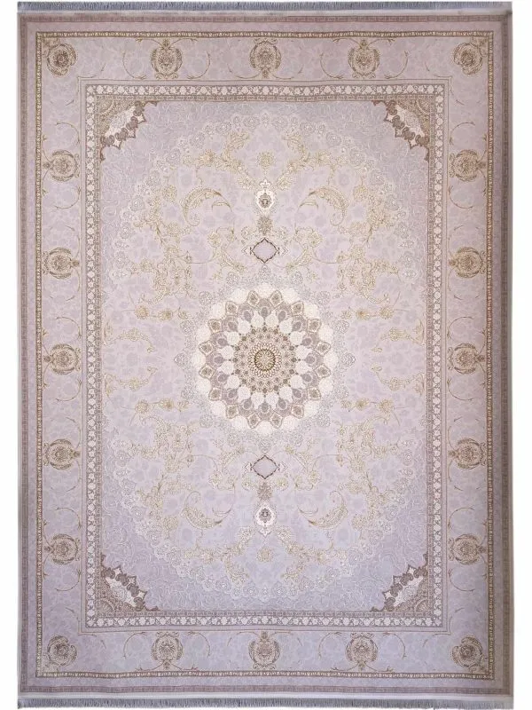 فرش طلاکوب طرح الماس 1200 شانه گل برجسته کد 2908