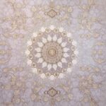 فرش طلاکوب طرح الماس 1200 شانه گل برجسته کد 2908 - Image 2