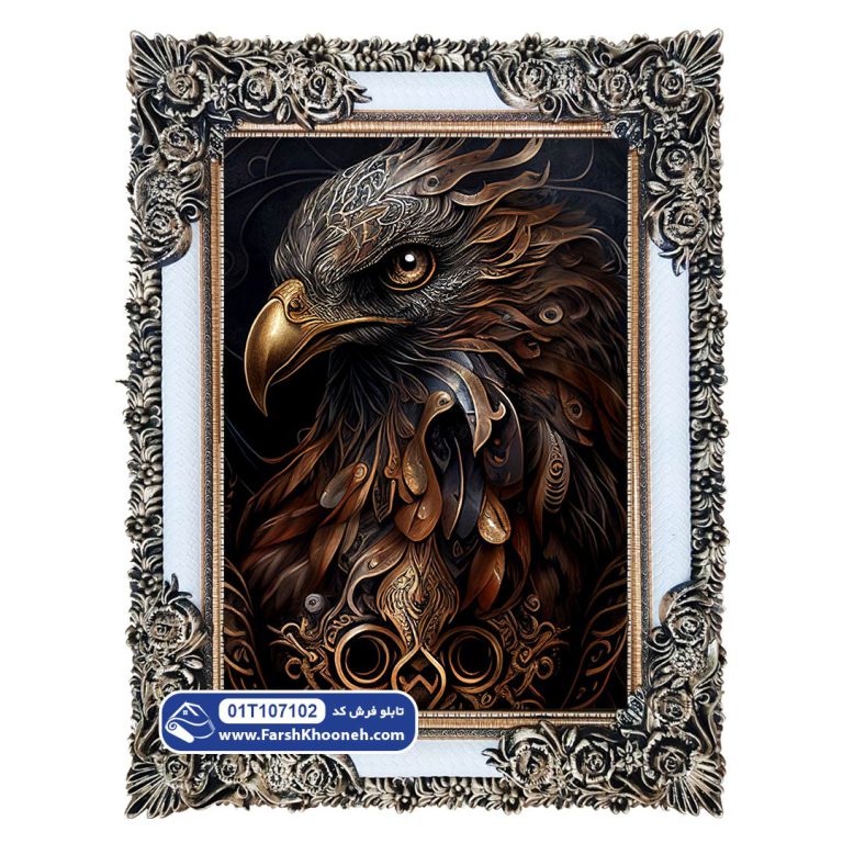 تابلو فرش طرح چشمان عقاب کد 7102