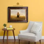تابلو فرش حیوانات طرح خرس ایستاده کد 7104