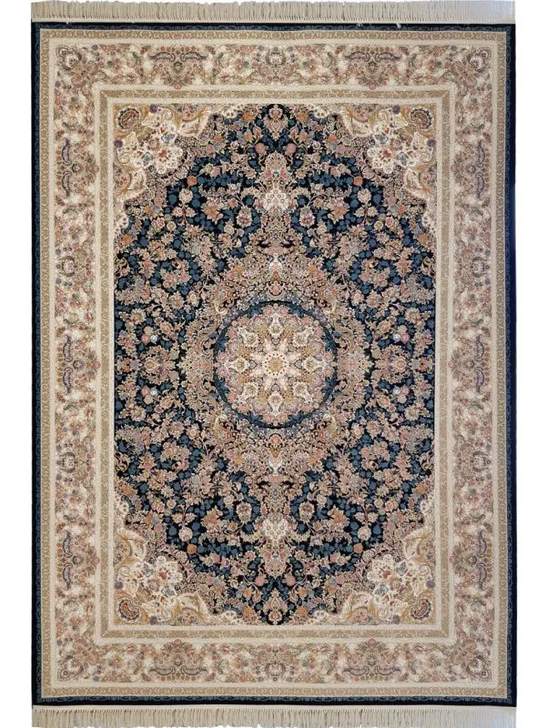 فرش طرح قصر 1200 شانه گل برجسته کد 10032