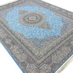 فرش ماشینی طرح پریا فیروزه ای 1500 شانه کد 1510