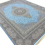 فرش ماشینی طرح پریا فیروزه ای 1500 شانه کد 1510