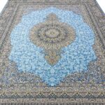 فرش پریا 1500 شانه گل برجسته تراکم 4500 طرح قم کد 1510 - Image 9