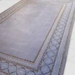فرش مراکشی طرح سامانتا 440 شانه رنگ نقره ای کد 41183N