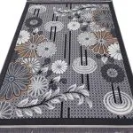 گلیم طرح گلسان 320 شانه کد 8041 دودی
