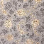 فرش طلاکوب افشان طرح صدف 1200 شانه غیر برجسته کد 2201340 - رنگ نقره ای