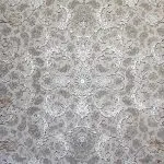 فرش  افشان وینتیج طرح صدف 1200 شانه طلاکوب غیر برجسته رنگ سیلور کد 2202305