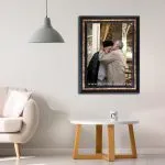 تابلو فرش رئیسی با سردار سلیمانی (بوسه بر پیشانی) کد 7502