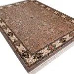 فرش کیمیای سعادت نقره ای - 1200 شانه غیر برجسته