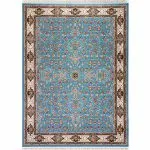 فرش کیمیای سعادت آبی - 1200 شانه غیر برجسته
