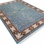 فرش کیمیای سعادت آبی - 1200 شانه غیر برجسته