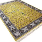 فرش کیمیای سعادت طلایی - 1200 شانه غیر برجسته