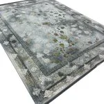 فرش طلاکوب طرح میلان 1200 شانه گل برجسته کد 1804