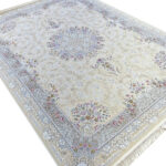 فرش طلاکوب طرح آرمان 1500 شانه گل برجسته کد 3501515 رنگ کرم