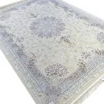 فرش طلاکوب طرح آرمان 1500 شانه گل برجسته کد 3501515 رنگ کرم