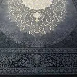فرش طرح نقوش گلستان 700 شانه تراکم 2550 رنگ سرمه ای کد 10212