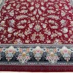 فرش ماشینی طرح مانا 700 شانه تراکم 2550 کد 2700 - رنگ لاکی
