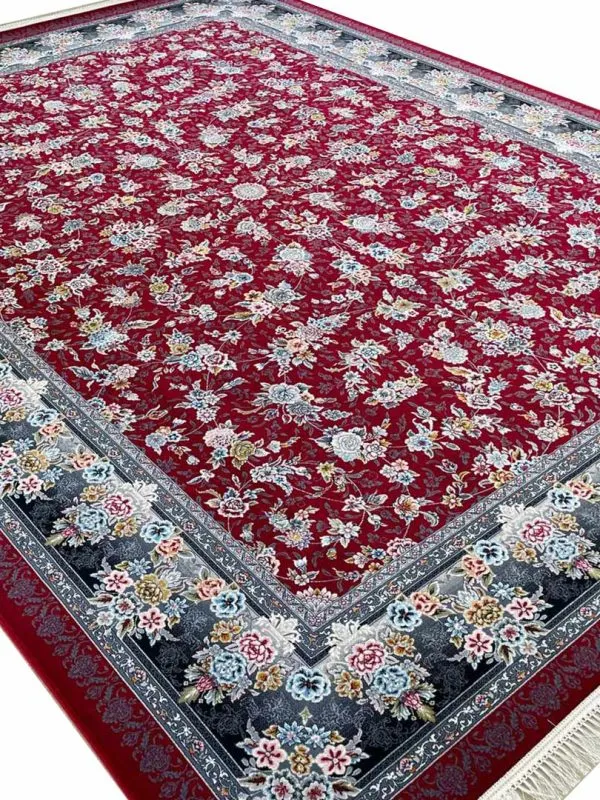 فرش ماشینی طرح مانا 700 شانه تراکم 2550 کد 2700 - رنگ لاکی