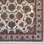 قیمت فرش طرح باغ بهشت کرم 700 شانه ماشینی