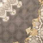 فرش طلاکوب طرح پنجره مشبک 1000 شانه گل برجسته کد 101404 - رنگ سیلور-فرشخونه