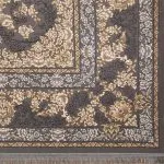 فرش افشان طلاکوب طرح بهادر 1000 شانه گل برجسته رنگ نقره ای کد 101417 - فرشخونه