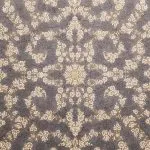 فرش افشان طلاکوب طرح بهادر 1000 شانه گل برجسته رنگ نقره ای کد 101417 - فرشخونه