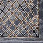 گلیم طرح لوزی موج دار 320 شانه دودی