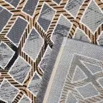گلیم طرح لوزی موج دار 320 شانه دودی