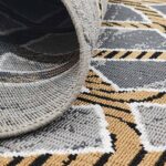 گلیم طرح لوزی موج دار 320 شانه نقره ای