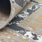 گلیم گلیم طرح چهل تکه مراکشی 320 شانه کد 610511 رنگ نقره ای